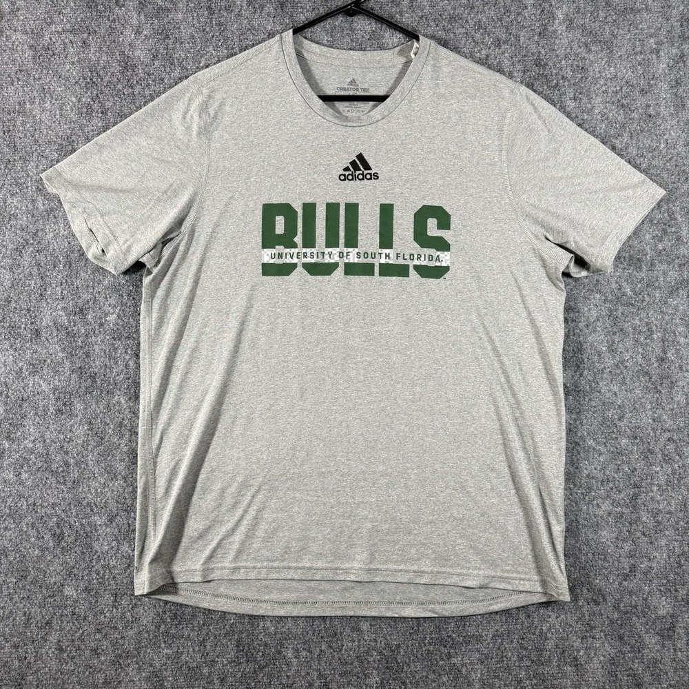 Adidas University Of South Florida Bulls Women's Dri Fit T Shirt Size Large